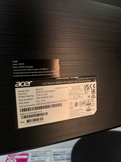 27" Монитор Acer Nitro XF270X1bmiiphx