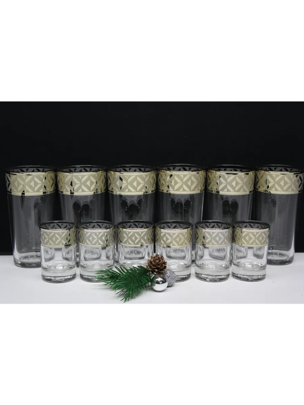 Набор 12 предметов стакан и стопка