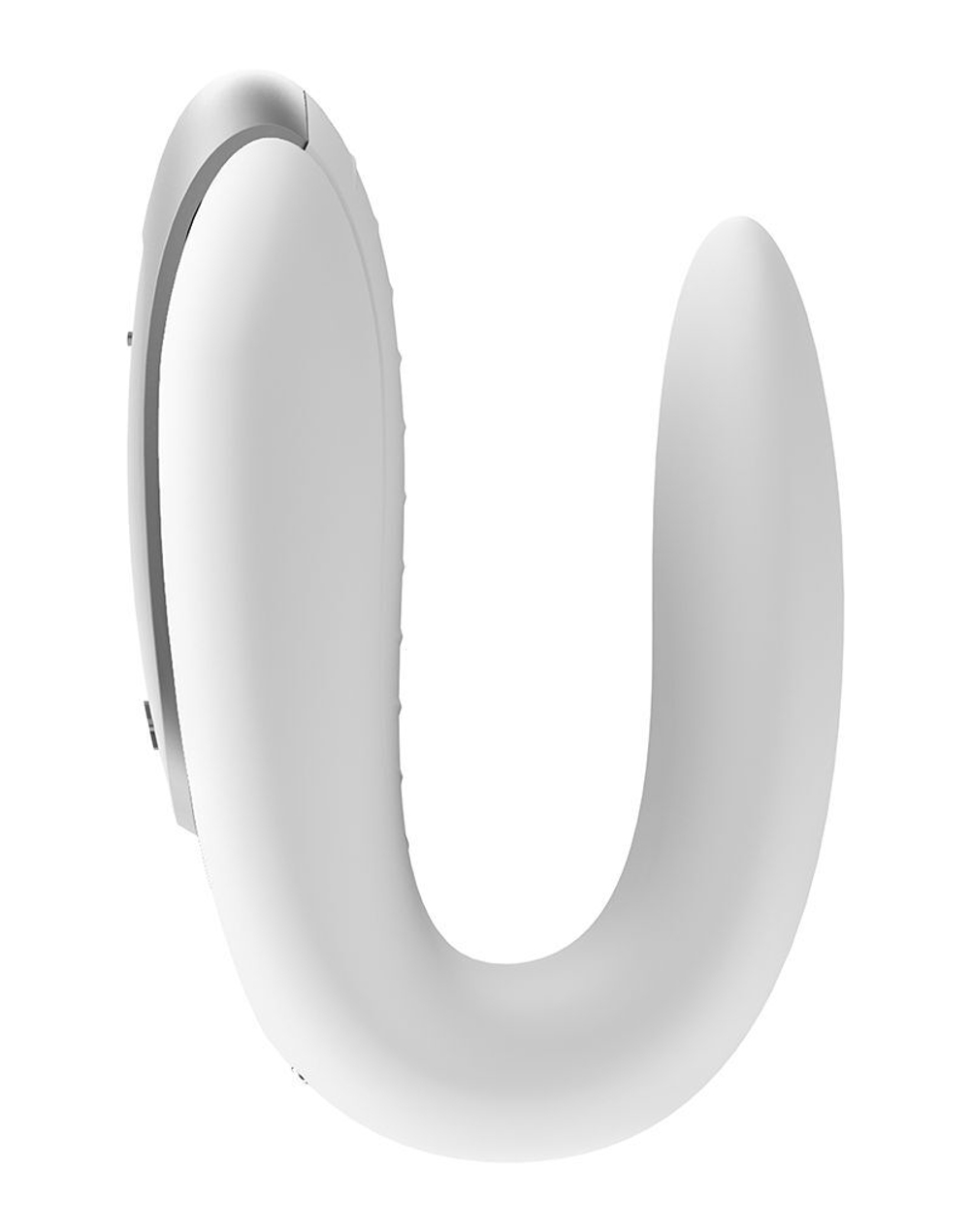 Белый вибромассажёр для пар Satisfyer Double Fun (Цвет: белый)