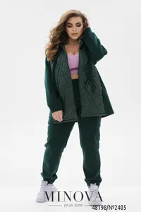 Костюм 2405-темно-зеленый Minova