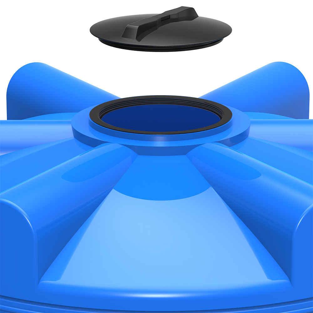 Емкости в кассетах для перевозки воды и жидких удобрений, КАС Полимер-Групп V 5000 двойная с дерев.полом 10000 л. вертикальная (3930x1980x2193см;синий) - арт.559069