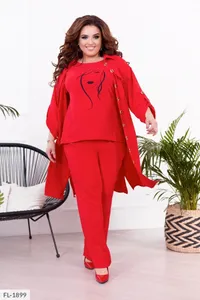 Костюм тройка FL-1898 Фабрика Моды