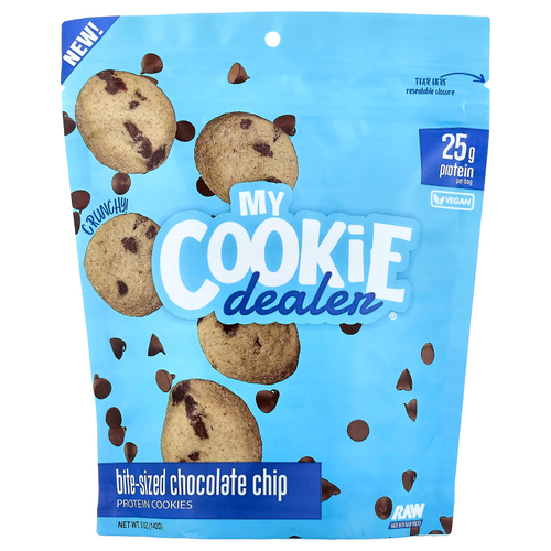 My Cookie Dealer Protein, небольшое количество протеинового печенья, со вкусом шоколадной крошки, 142 г (5 унций)
