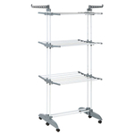 Сушилка для белья напольная, 19 м, 75-126х64х173 см, складная, 24 шт, 30 кг, серая, Aqwin, Так удобно, VPF88