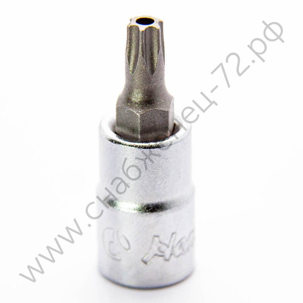 2025TH25 короткая торцевая вставка с отверстием 1/4" TORX ТH25