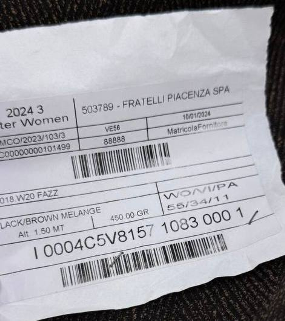 Костюмно-плательный смесовый твид букле (Piacenza, 55%шерсть/11%полиамид/34%вискоза, Темный мускат с золотой пылью/крупная елочка, 152, 336 гр/м2)