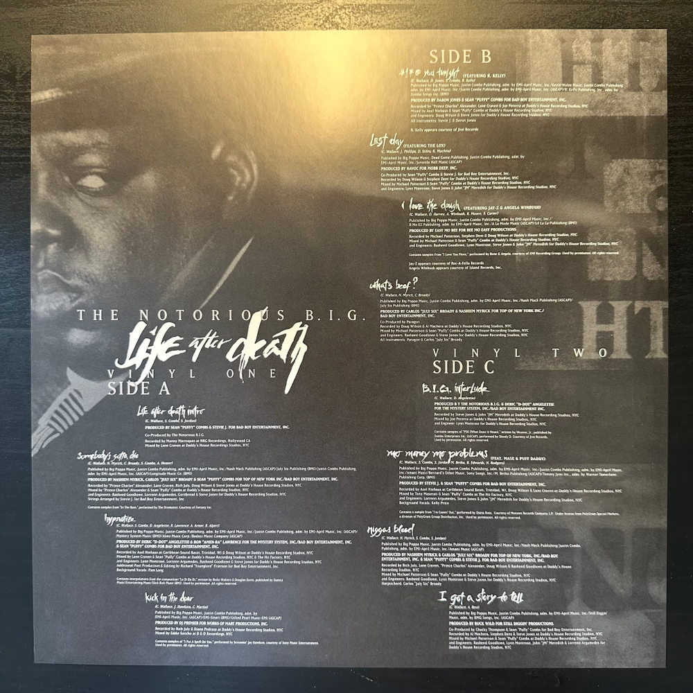The Notorious B.I.G.- Life After Death 3LP (Европа)