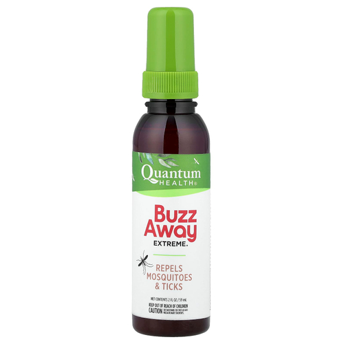 Quantum Health, Buzz Away Extreme®, средство от комаров и клещей, 59 мл (2 жидк. унции)