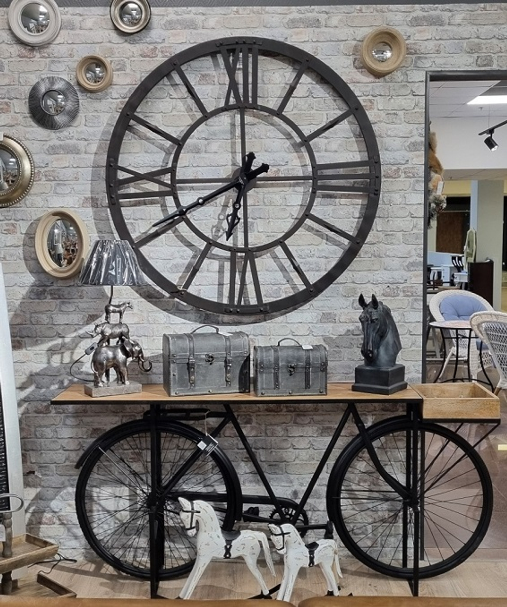 Часы Creative Co-Op, диаметром 120 см, Металл