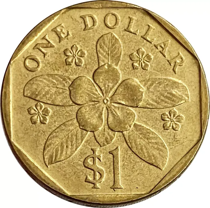 1 доллар 1992-2012 Сингапур