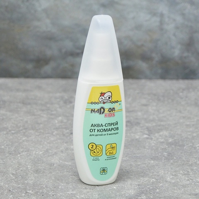Аква-спрей от комаров детский 100мл (от 9 месяцев) Nadzor РОСШК