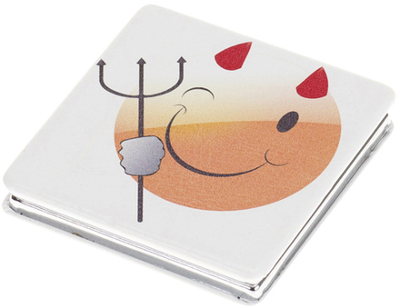 Зеркало карманное квадратное "чёртик" DEWAL BEAUTY MR22*