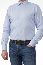 Сорочка мужская ZEER длинный рукав, хлопок 95%, эластан 51041 02