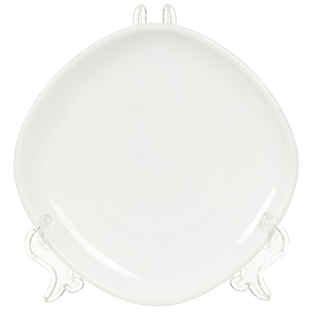 Набор чайный стеклокерам, 12 пр, 6 перс, Daniks, Белый  Квадро, FKFB-210