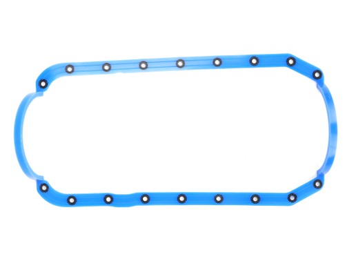 Прокладка поддона маслянного картера УМЗ 417,421,4216 а/м ГАЗель, УАЗ (цельная) синий силикон с шайбами ПРЕМИУМ (ПТП64)