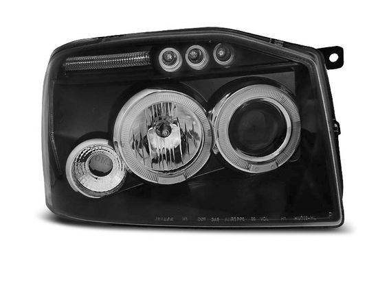 Передние фары Nissan Frontier US black