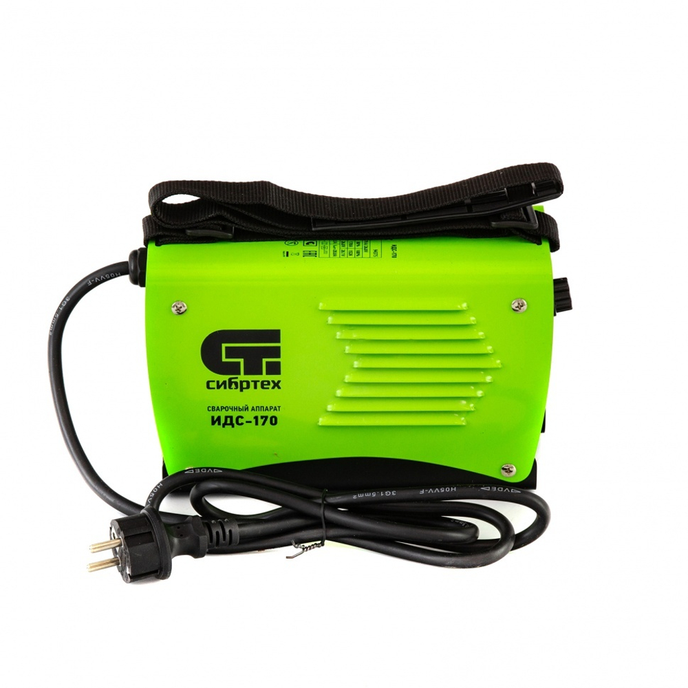 Аппарат инверторный дуговой сварки ИДС-170, 170 А, ПВ 80%, диаметр электрода 1.6-3.2 мм Сибртех