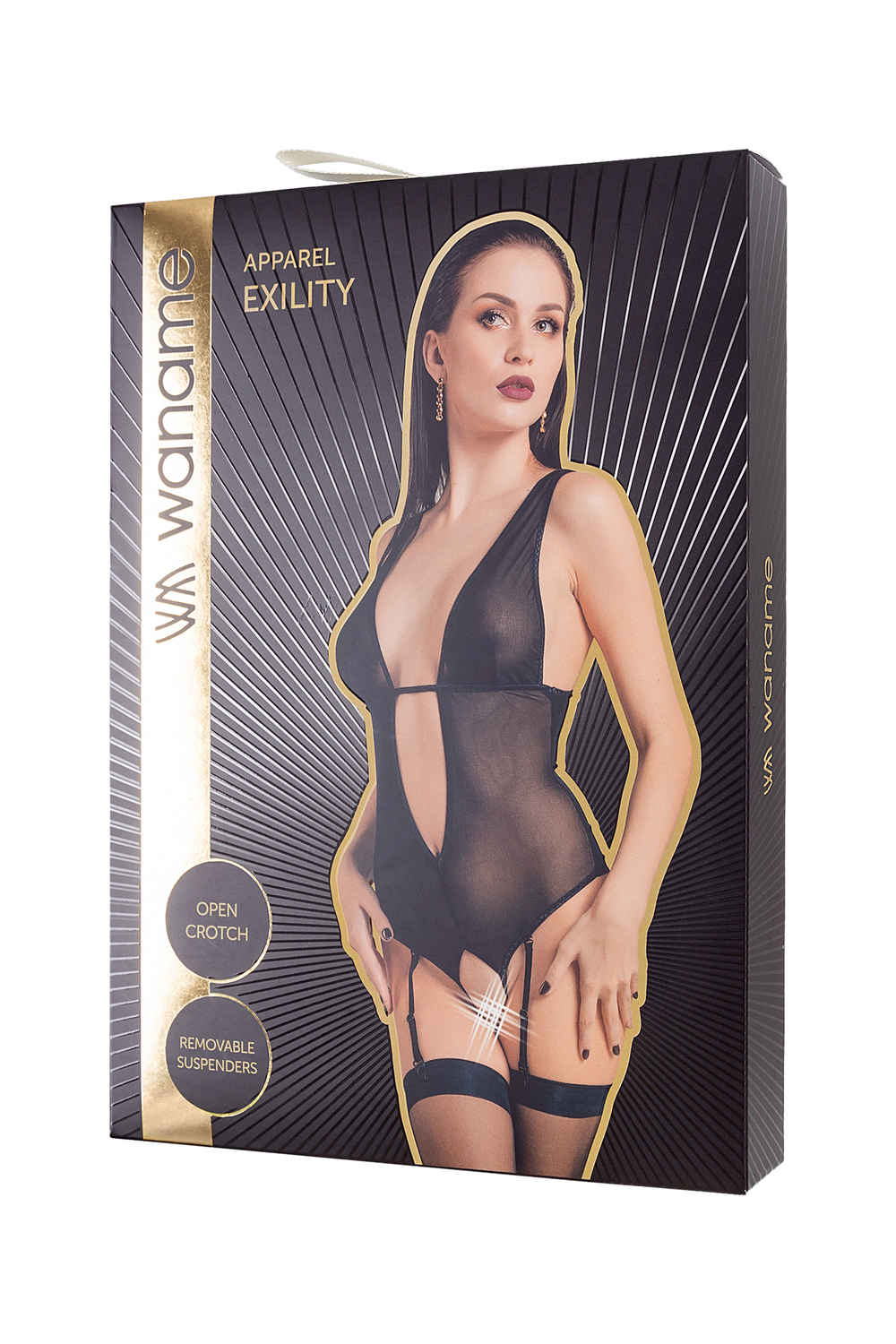 Эротическое боди Waname Apparel Exilit черное 50-52