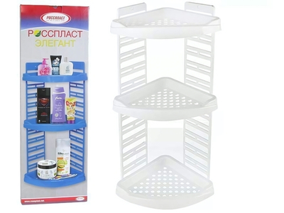 Полка угловая "Элегант" белая