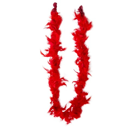 Боа красное 130см