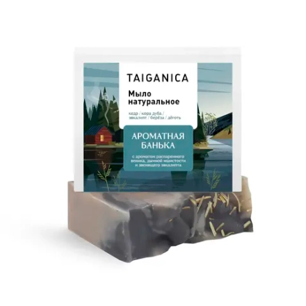 Мыло натуральное "Ароматная банька", ТМ TAIGANICA