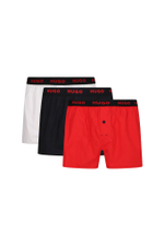 Трусики-боксеры 3шт. WOVEN BOXER TRIPLET Hugo Bodywear - красный(50510216)