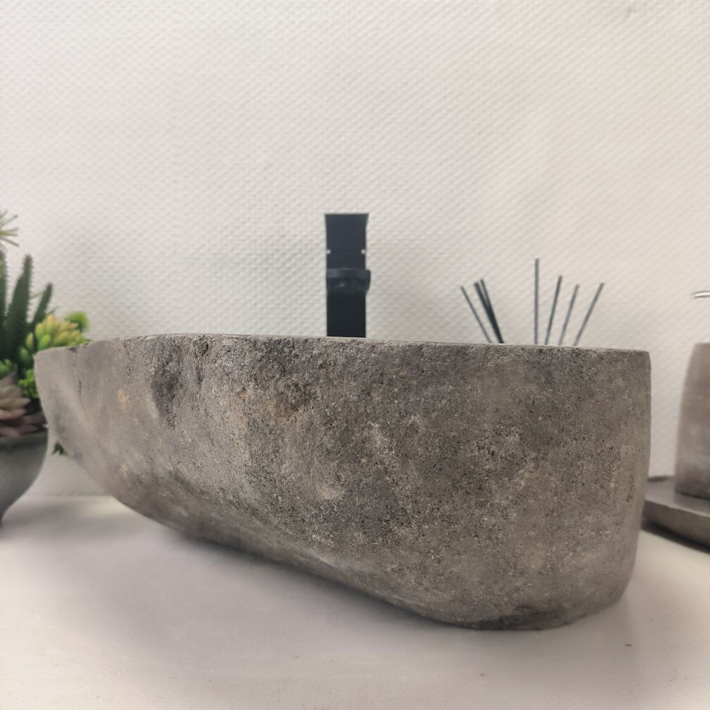 Раковина из речного камня RS-63663 (48*42*15) 0122