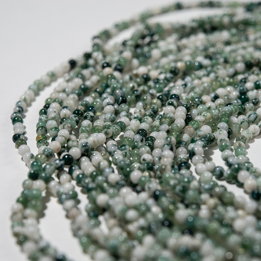 Моховой агат натуральный, шар 2,4мм