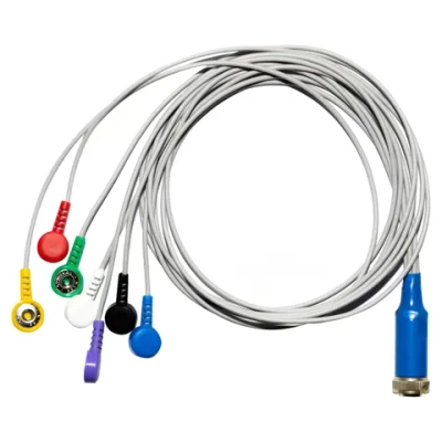 Кабель Кардиотехника для подключения одноразовых электродов на 3 отв. 7 электродов для КТ-04-8, КТ-04АД-3(М) 12 pin