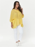 Блузка оверсайз полупрозрачная