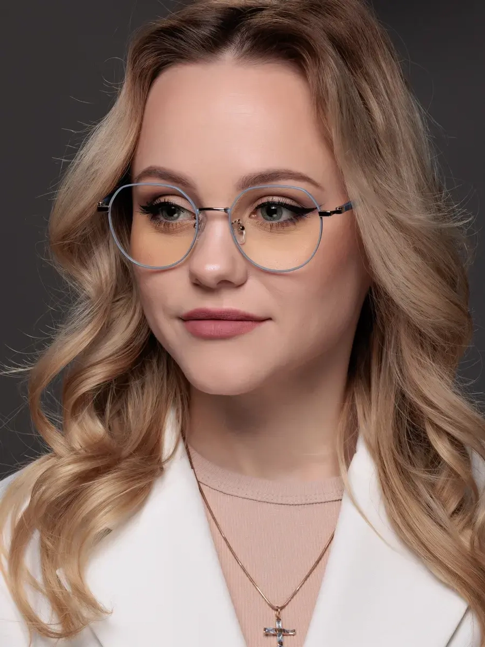 Очки для компьютера имиджевые защитные прозрачные нулевки