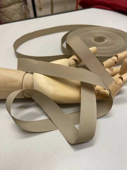 Репсовая лента (100%полиэстер, Серо-бежевый тауп, 19)