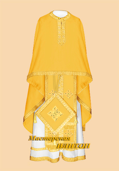 Облачение иерейское греческое из габардина полное. Подризник в комплект не входит.