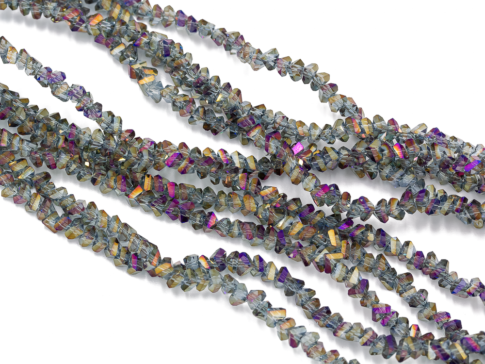 Нить бусин для украшений 4мм (ювелирное стекло)