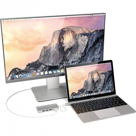 Переходник Satechi Type-C Multi-Port Adapter 4K With Ethernet V2 серебристый