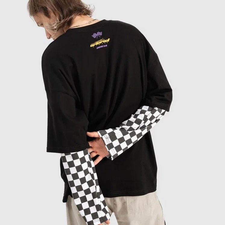 Лонгслив ATF Racing/Speedtrack двойной рукав, черный