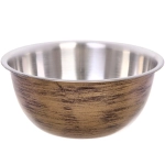 Салатник из нержавеющей стали 2,1л 22*10см цвет Антик