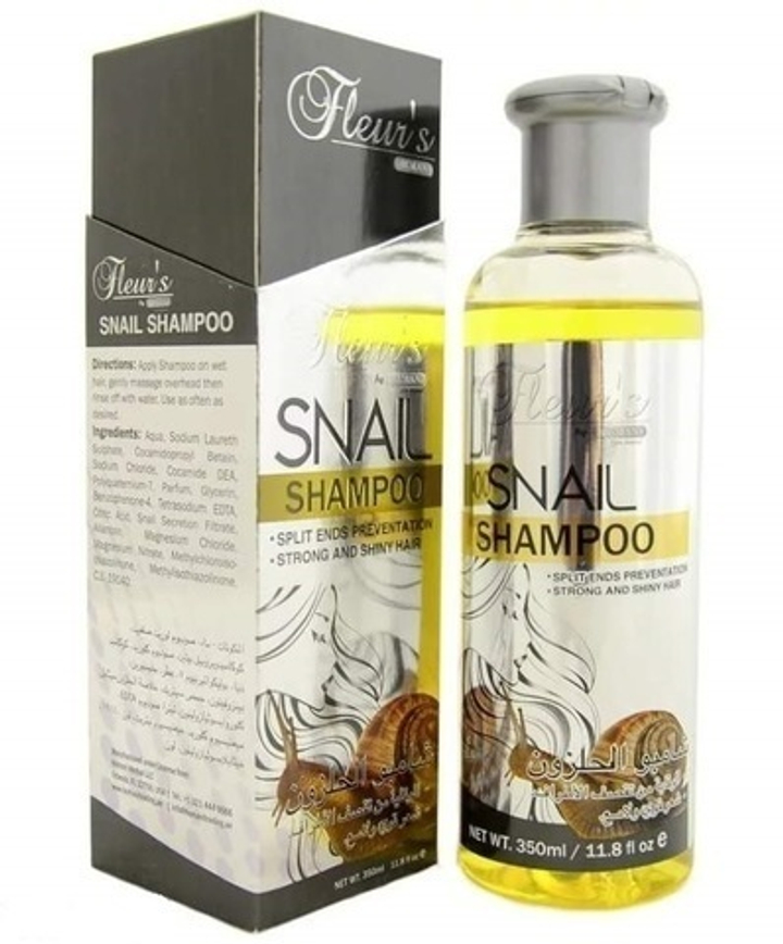 Шампунь Hemani Fleur's Snail Улитка, восстанавливающий, 350 мл
