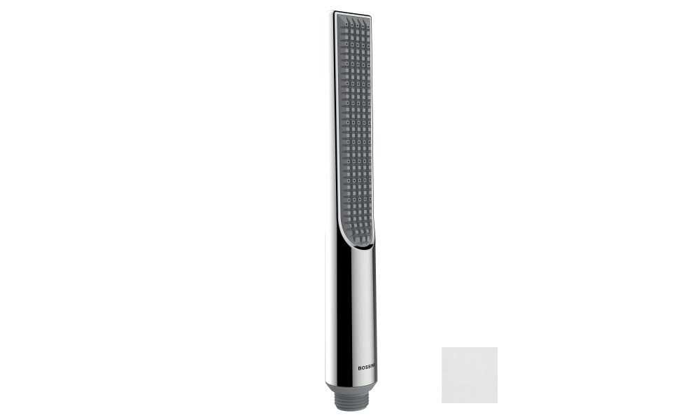 Bossini Apice лейка душевая Ø29 мм, 1 режим, с Easy-Clean, цвет белый матовый