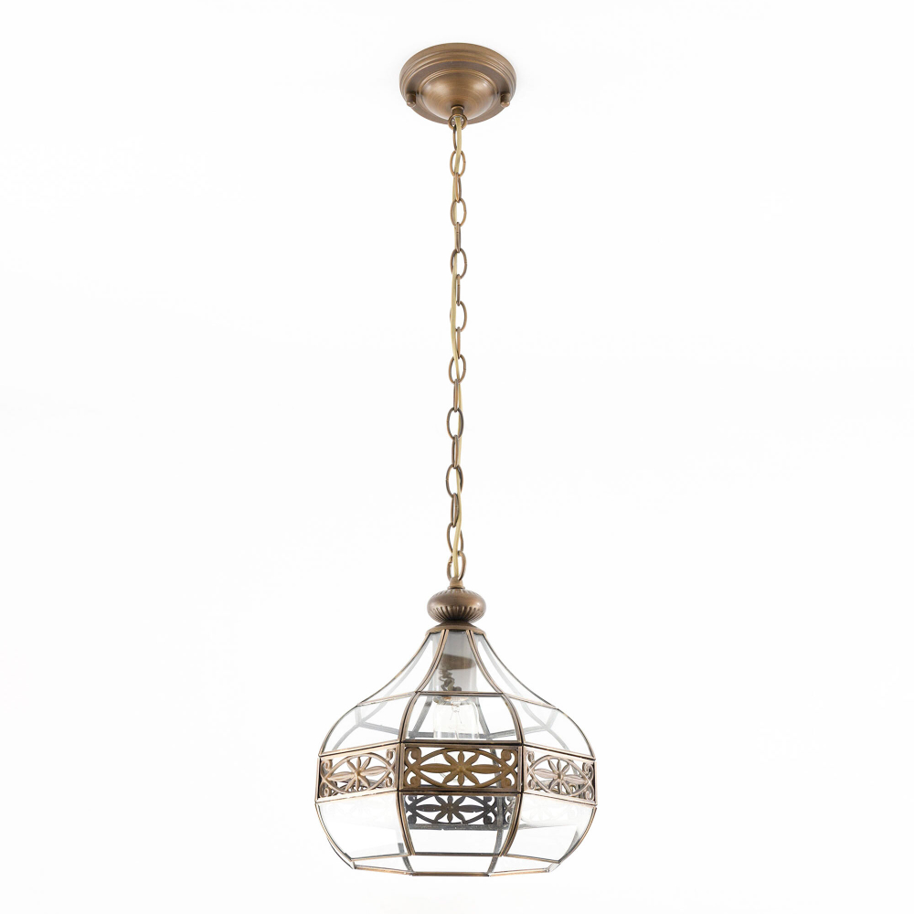 Citilux Гера-2 CL444210 Подвесной светильник витражный Бронза