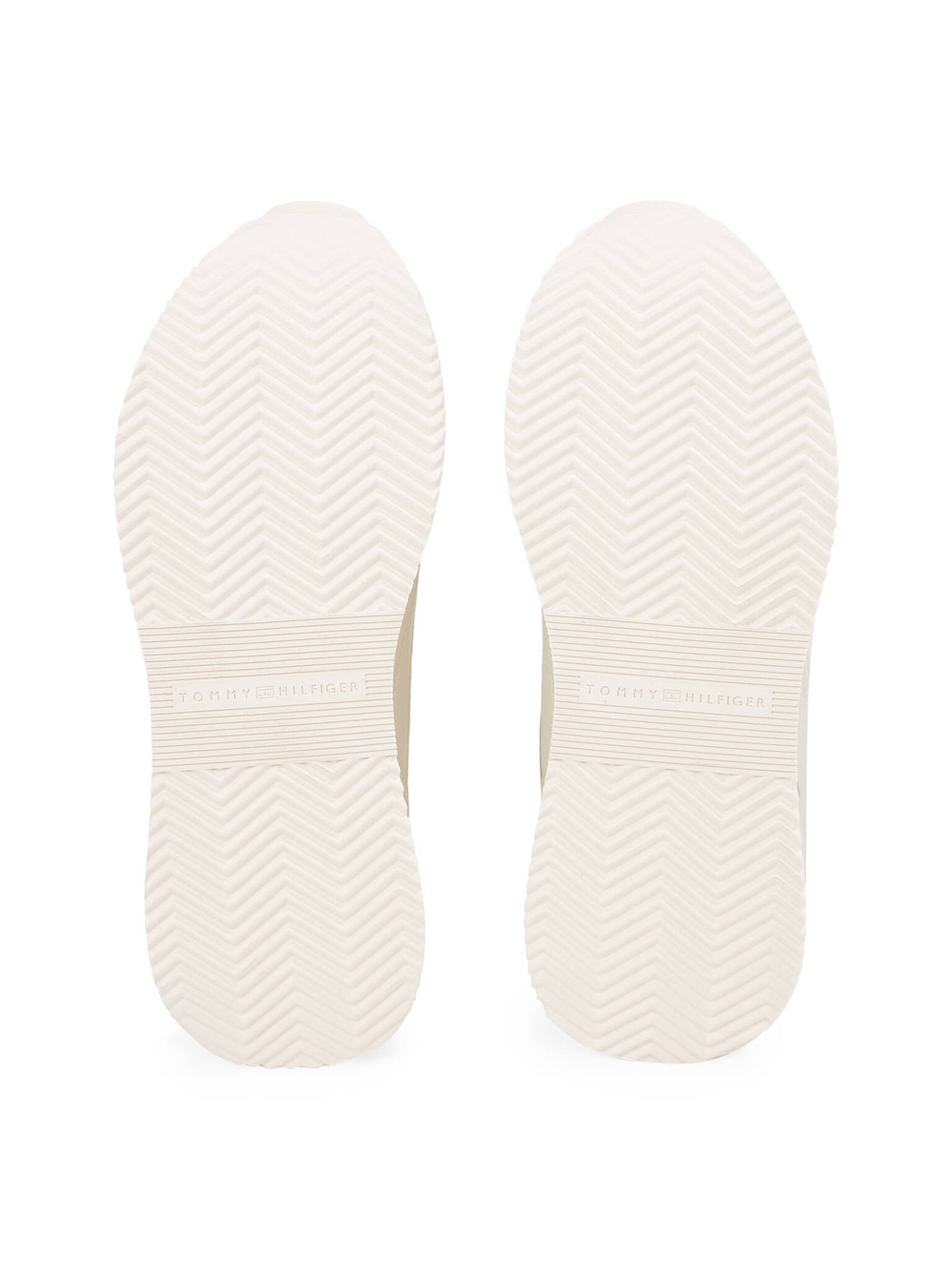 Кожаные кроссовки Tommy Hilfiger - бежевый(FW0FW08117)