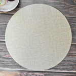 Салфетка сервировочная плетеная круглая 38см, цвет микс