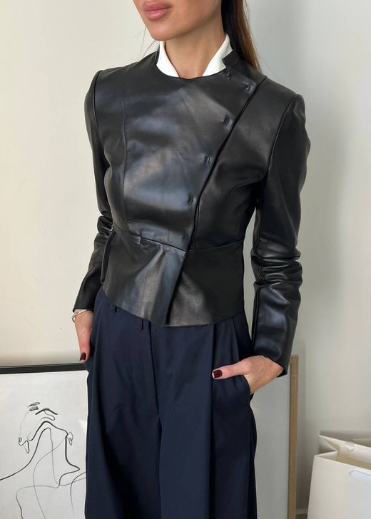 Кожаный жакет Prada, XS