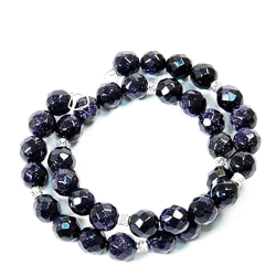 Браслет "Пружинка" авантюрин синий