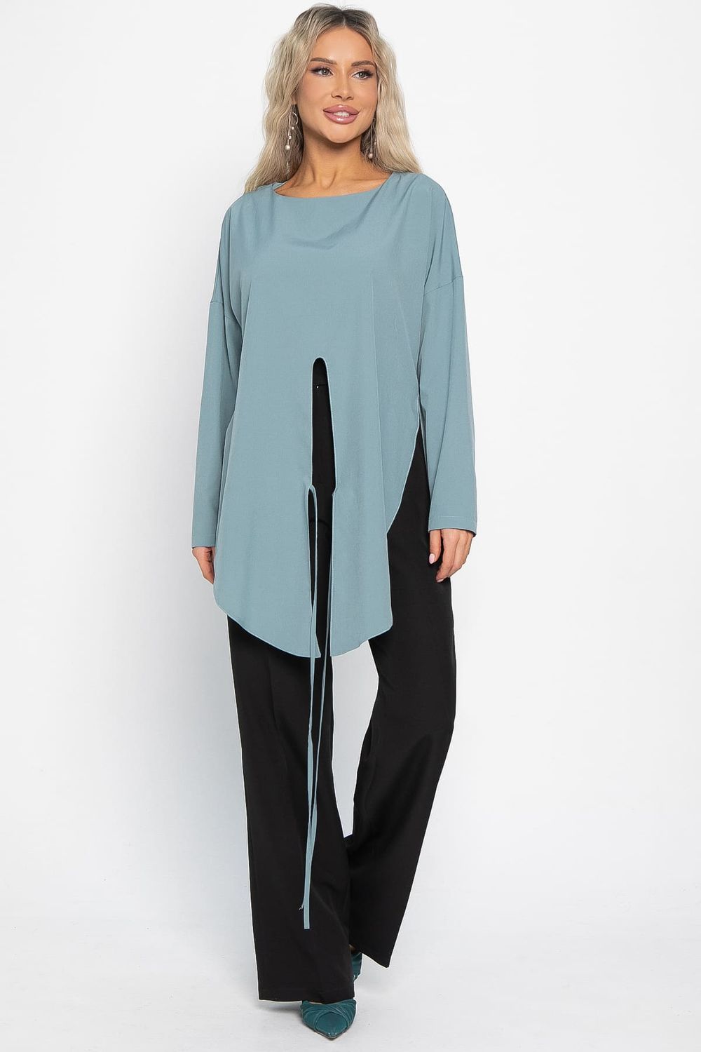 Блуза Леа (морская волна) Б14954-5М LT Collection