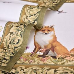 НАБОР САЛФЕТОК ИЗ 2-Х ШТ "ОХОТА" 40Х40СМ, ТВИЛ, 100% ХЛОПОК, ЛИСА