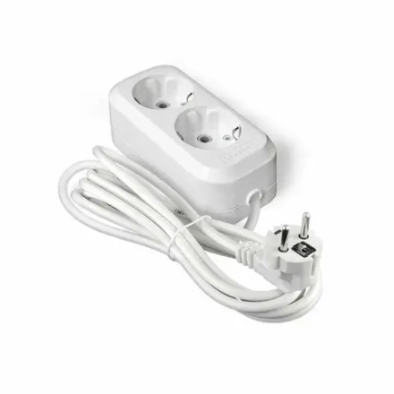 Удлинитель 2-розетки 2-метра  ПВС 2*1мм 16А UNIVersal