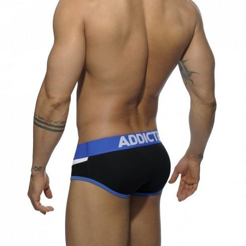 Мужские трусы брифы черно-белые ADDICTED Arrow Brief Black-White