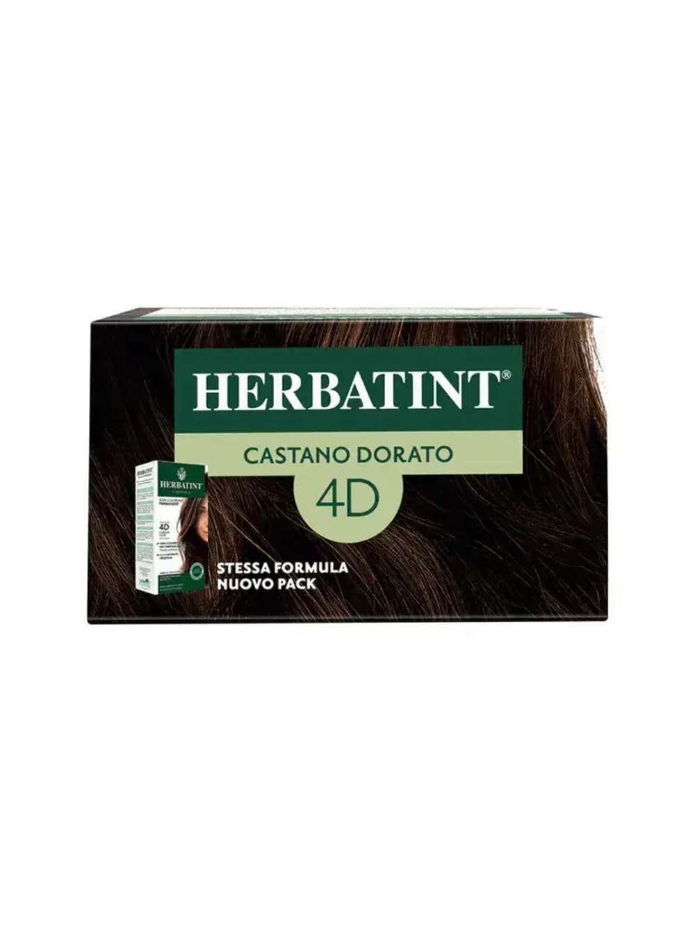 4D ЗОЛОТИСТЫЙ КАШТАН - гель-краска для волос HERBATINT, 170 мл / из Европы /