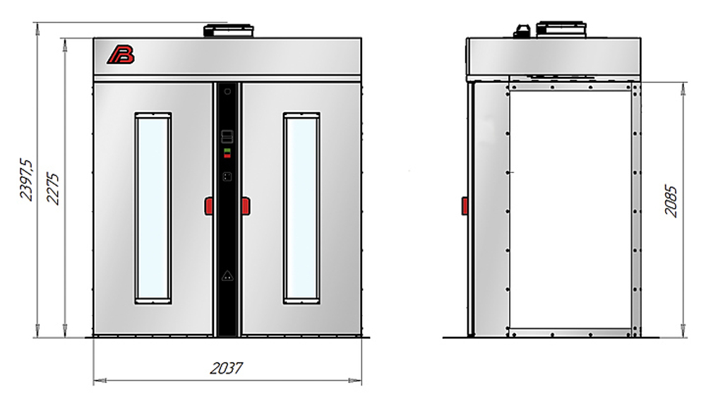 Камера расстоечная Восход Бриз-422